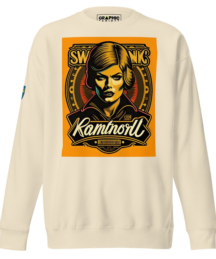 Unisex Premium Sweatshirt - Swedish Vintage Fashion Series v.7 | Sweatshirt | Buy Online | GRAPHIC T-SHIRTS