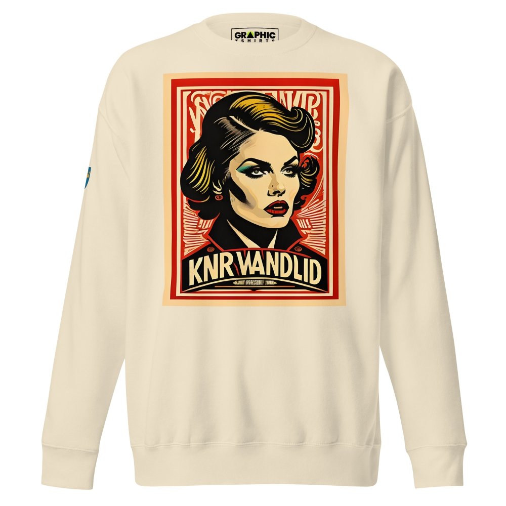 Unisex Premium Sweatshirt - Swedish Vintage Fashion Series v.6 — GRAPHIC T-SHIRTS