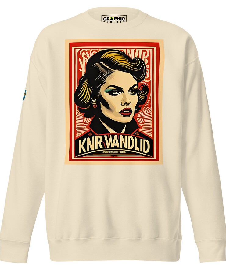 Unisex Premium Sweatshirt - Swedish Vintage Fashion Series v.6 | Sweatshirt | Buy Online | GRAPHIC T-SHIRTS