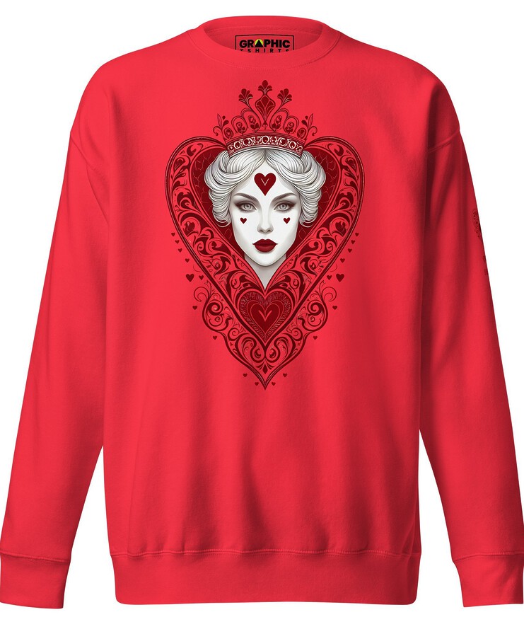 Unisex Premium Sweatshirt - Queen Of Hearts Series v.36 | Sweatshirt | Buy Online | GRAPHIC T-SHIRTS