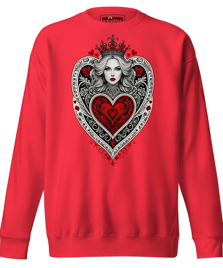 Unisex Premium Sweatshirt - Queen Of Hearts Series v.35 | Sweatshirt | Buy Online | GRAPHIC T-SHIRTS
