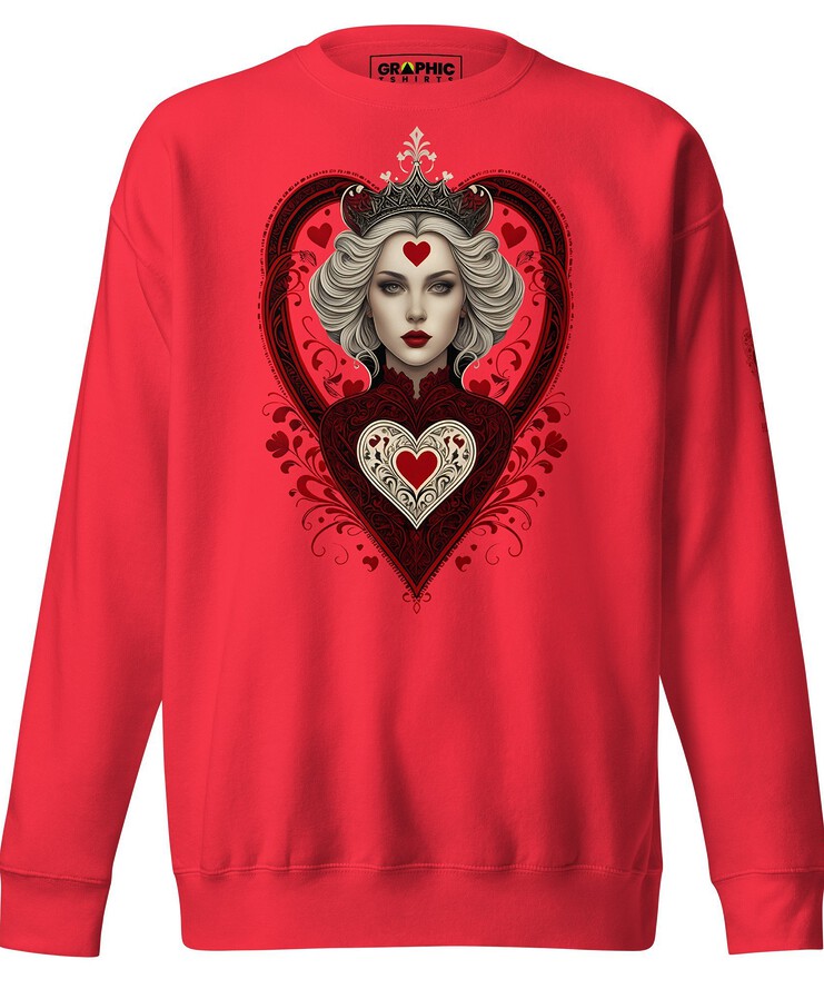 Unisex Premium Sweatshirt - Queen Of Hearts Series v.34 | Sweatshirt | Buy Online | GRAPHIC T-SHIRTS