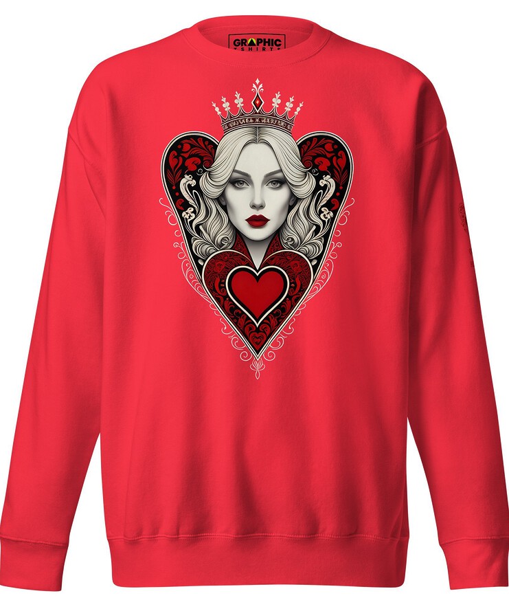 Unisex Premium Sweatshirt - Queen Of Hearts Series v.33 | Sweatshirt | Buy Online | GRAPHIC T-SHIRTS