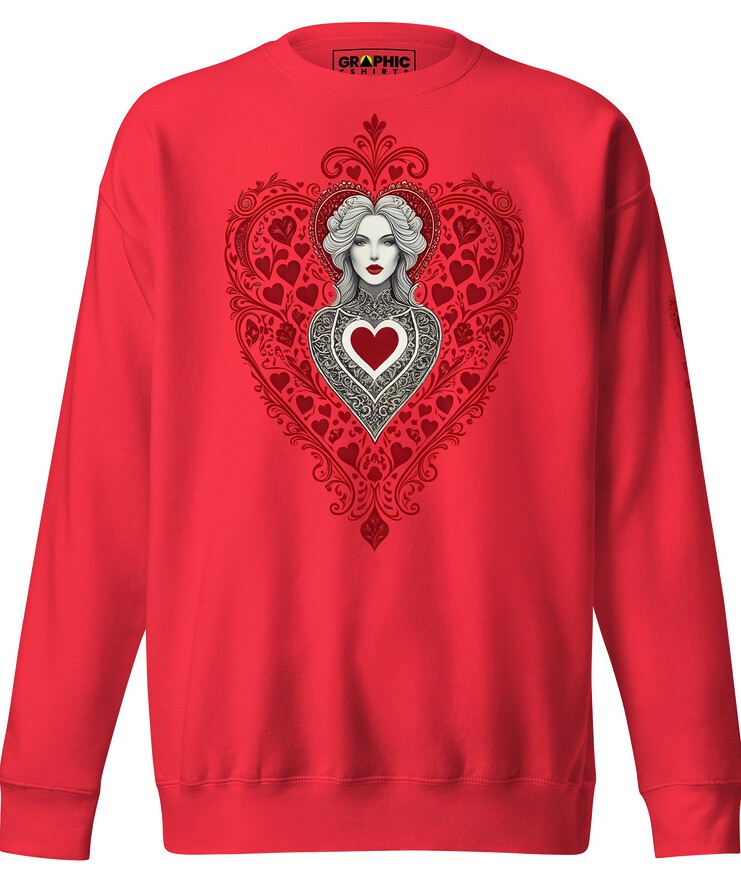 Unisex Premium Sweatshirt - Queen Of Hearts Series v.32 | Sweatshirt | Buy Online | GRAPHIC T-SHIRTS