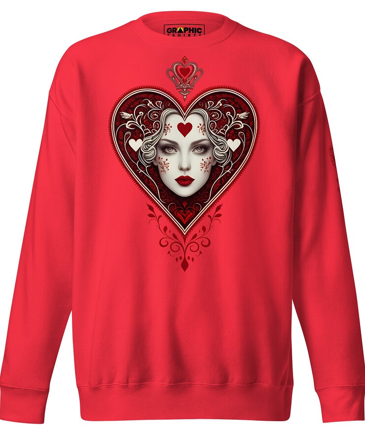 Unisex Premium Sweatshirt - Queen Of Hearts Series v.30 | Sweatshirt | Buy Online | GRAPHIC T-SHIRTS