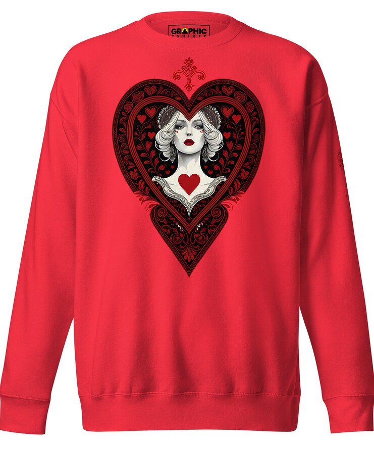 Unisex Premium Sweatshirt - Queen Of Hearts Series v.28 | Sweatshirt | Buy Online | GRAPHIC T-SHIRTS