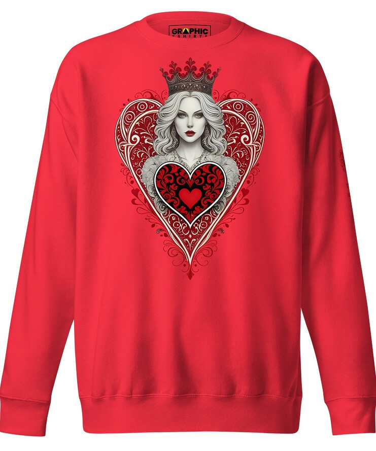 Unisex Premium Sweatshirt - Queen Of Hearts Series v.27 | Sweatshirt | Buy Online | GRAPHIC T-SHIRTS