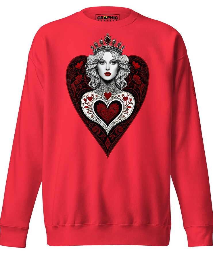 Unisex Premium Sweatshirt - Queen Of Hearts Series v.26 | Sweatshirt | Buy Online | GRAPHIC T-SHIRTS