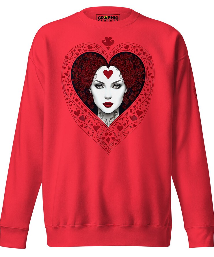 Unisex Premium Sweatshirt - Queen Of Hearts Series v.24 | Sweatshirt | Buy Online | GRAPHIC T-SHIRTS