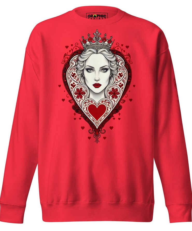 Unisex Premium Sweatshirt - Queen Of Hearts Series v.23 | Sweatshirt | Buy Online | GRAPHIC T-SHIRTS