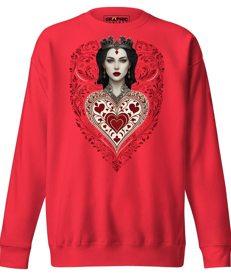 Unisex Premium Sweatshirt - Queen Of Hearts Series v.22 | Sweatshirt | Buy Online | GRAPHIC T-SHIRTS