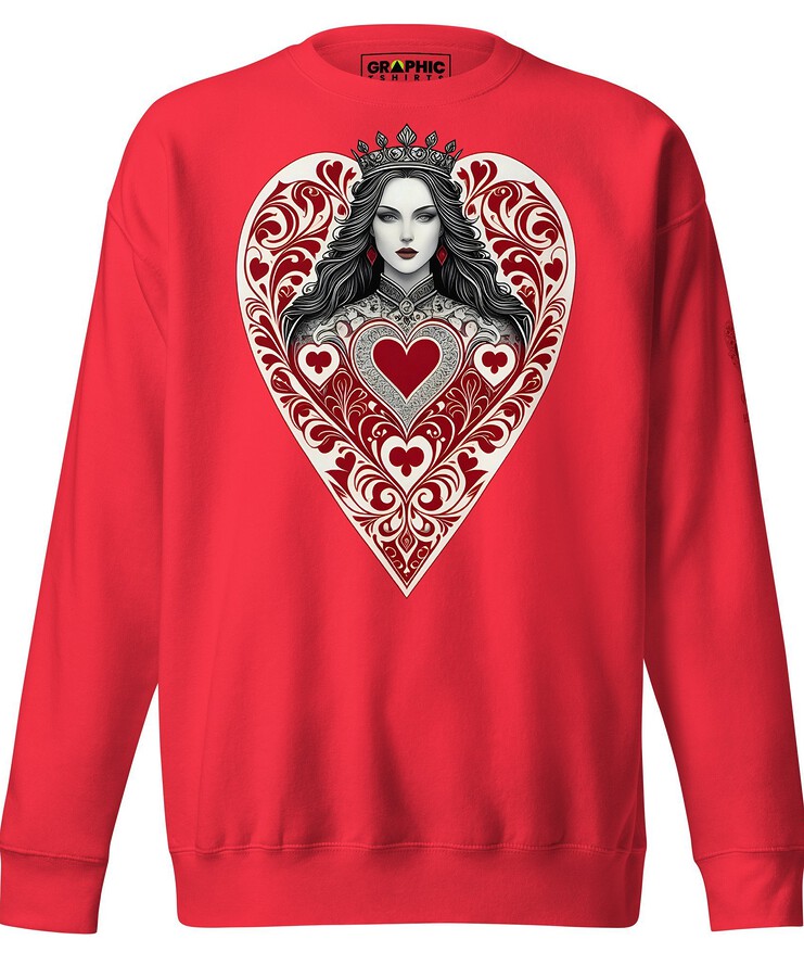 Unisex Premium Sweatshirt - Queen Of Hearts Series v.20 | Sweatshirt | Buy Online | GRAPHIC T-SHIRTS