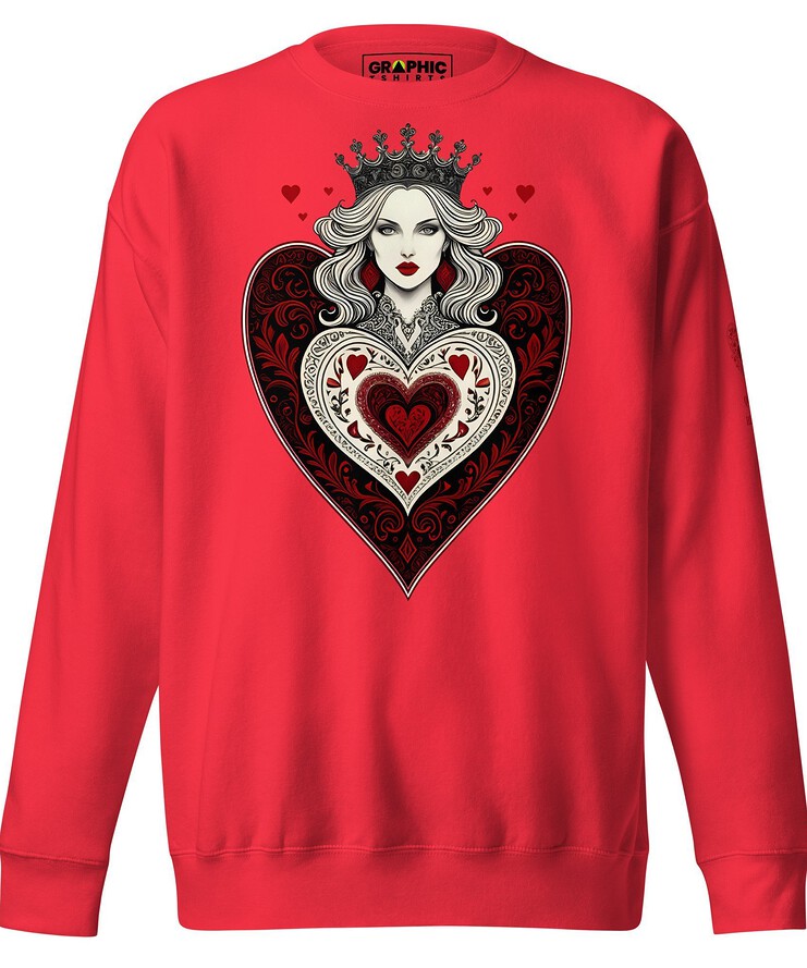 Unisex Premium Sweatshirt - Queen Of Hearts Series v.19 | Sweatshirt | Buy Online | GRAPHIC T-SHIRTS