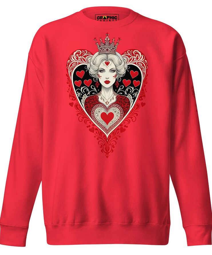 Unisex Premium Sweatshirt - Queen Of Hearts Series v.17 | Sweatshirt | Buy Online | GRAPHIC T-SHIRTS