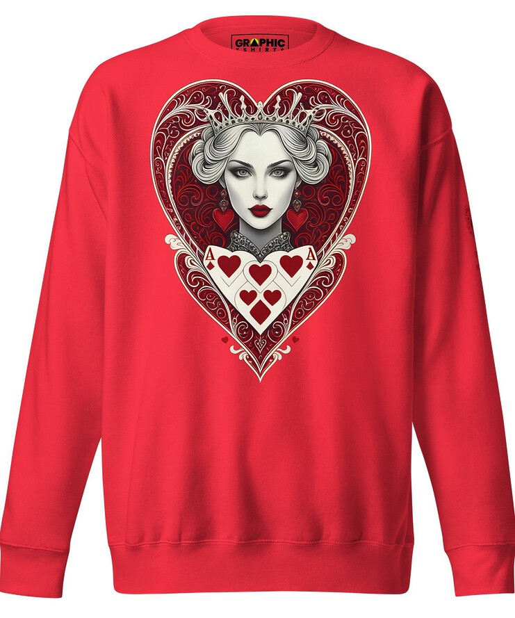 Unisex Premium Sweatshirt - Queen Of Hearts Series v.16 | Sweatshirt | Buy Online | GRAPHIC T-SHIRTS