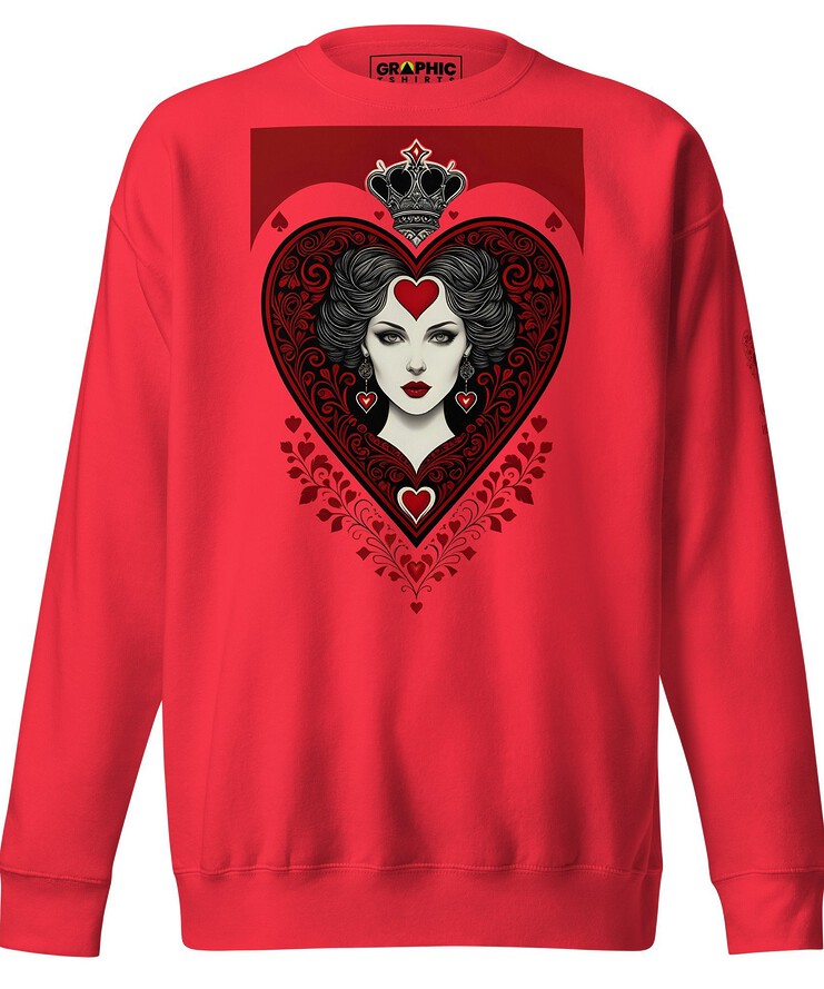 Unisex Premium Sweatshirt - Queen Of Hearts Series v.15 | Sweatshirt | Buy Online | GRAPHIC T-SHIRTS