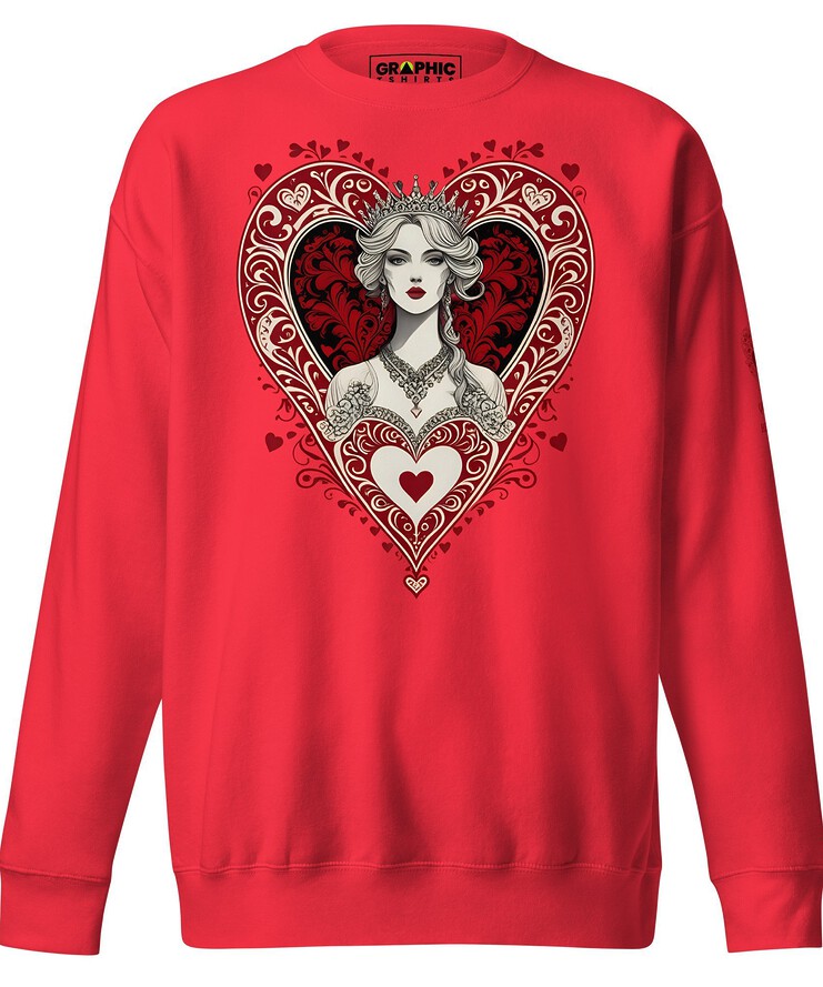 Unisex Premium Sweatshirt - Queen Of Hearts Series v.14 | Sweatshirt | Buy Online | GRAPHIC T-SHIRTS