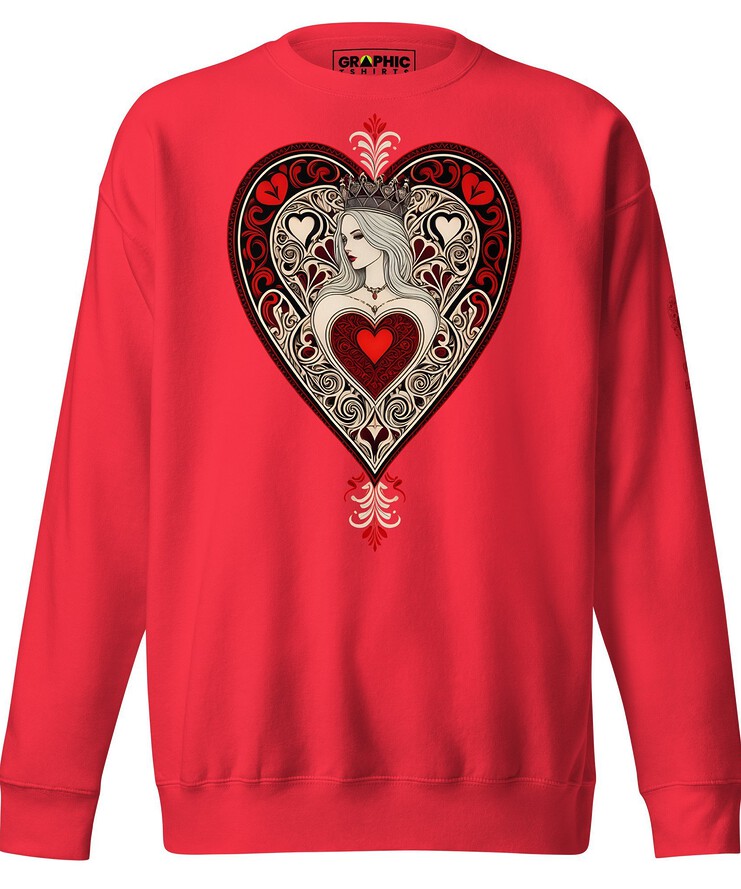 Unisex Premium Sweatshirt - Queen Of Hearts Series v.13 | Sweatshirt | Buy Online | GRAPHIC T-SHIRTS