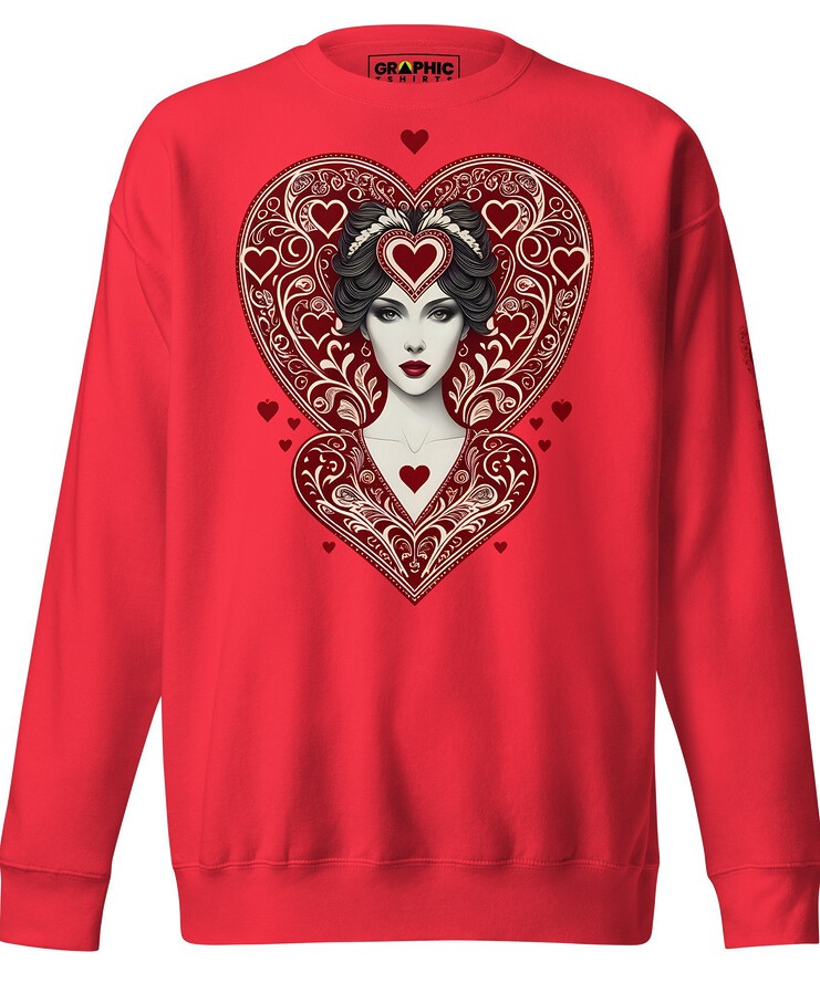 Unisex Premium Sweatshirt - Queen Of Hearts Series v.12 | Sweatshirt | Buy Online | GRAPHIC T-SHIRTS