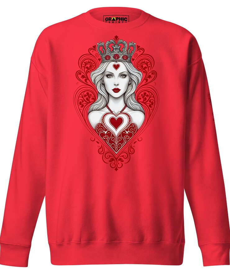 Unisex Premium Sweatshirt - Queen Of Hearts Series v.11 | Sweatshirt | Buy Online | GRAPHIC T-SHIRTS