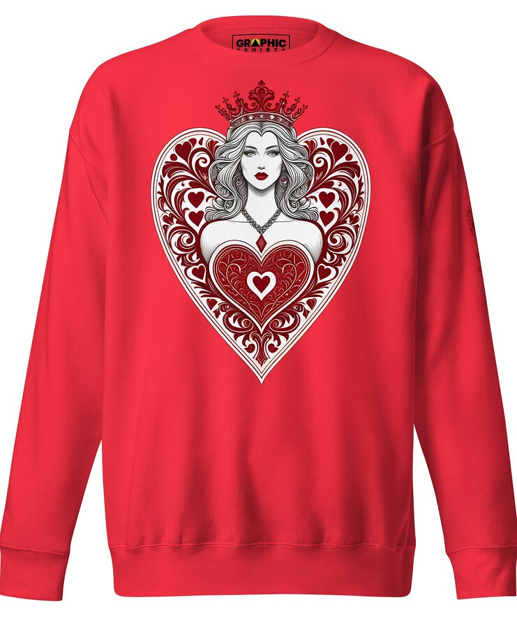 Unisex Premium Sweatshirt - Queen Of Hearts Series v.9 | Sweatshirt | Buy Online | GRAPHIC T-SHIRTS