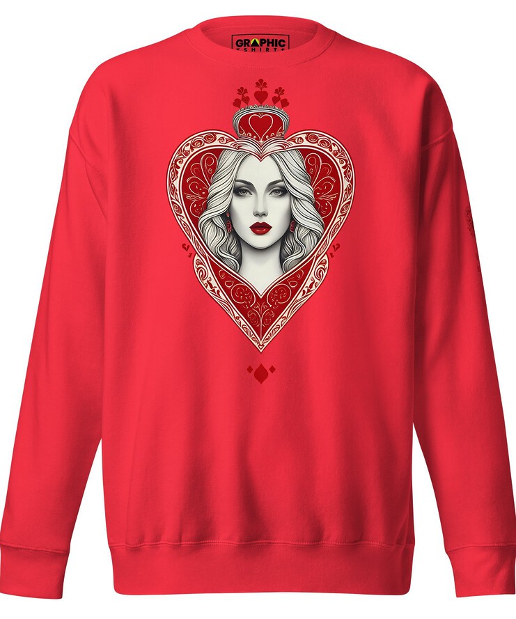 Unisex Premium Sweatshirt - Queen Of Hearts Series v.8 | Sweatshirt | Buy Online | GRAPHIC T-SHIRTS