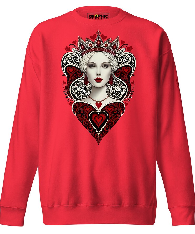 Unisex Premium Sweatshirt - Queen Of Hearts Series v.7 | Sweatshirt | Buy Online | GRAPHIC T-SHIRTS