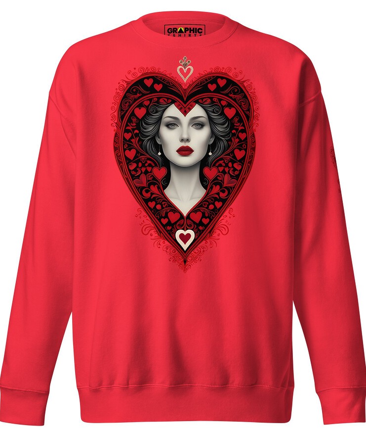 Unisex Premium Sweatshirt - Queen Of Hearts Series v.6 | Sweatshirt | Buy Online | GRAPHIC T-SHIRTS