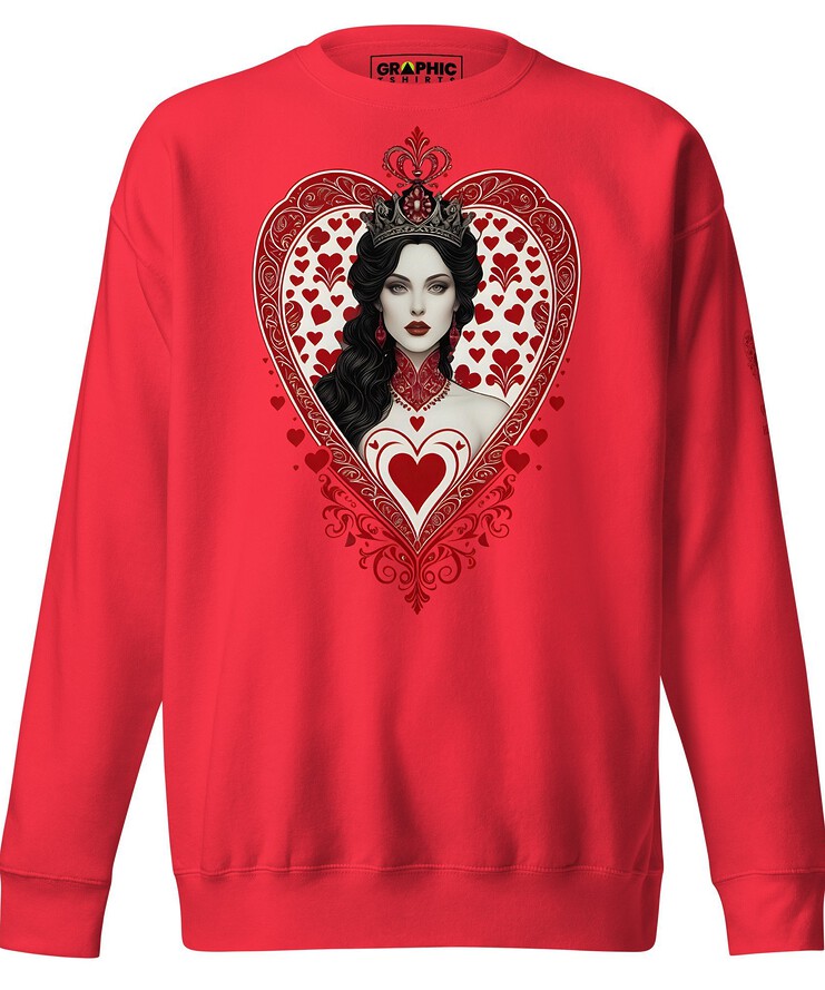 Unisex Premium Sweatshirt - Queen Of Hearts Series v.5 | Sweatshirt | Buy Online | GRAPHIC T-SHIRTS