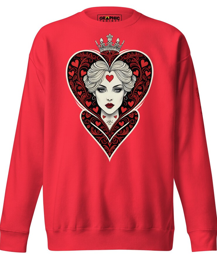 Unisex Premium Sweatshirt - Queen Of Hearts Series v.4 | Sweatshirt | Buy Online | GRAPHIC T-SHIRTS