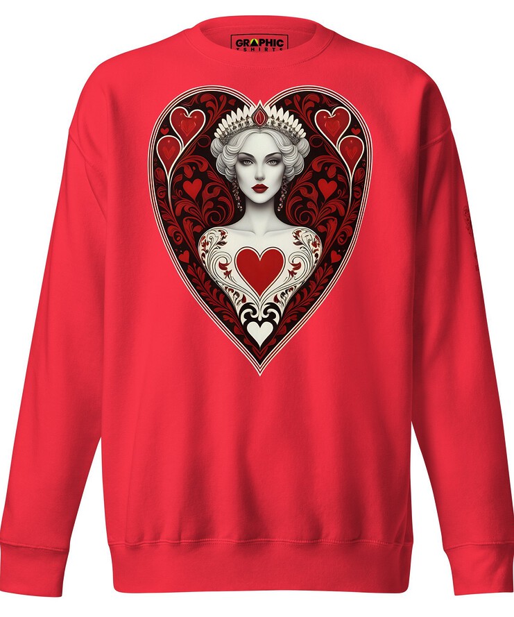 Unisex Premium Sweatshirt - Queen Of Hearts Series v.3 | Sweatshirt | Buy Online | GRAPHIC T-SHIRTS