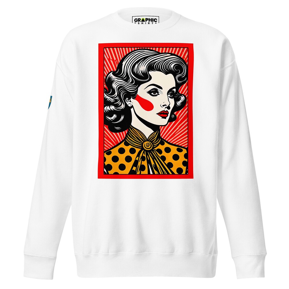 Unisex Premium Sweatshirt - Swedish Vintage Fashion Series v.95 — GRAPHIC T-SHIRTS