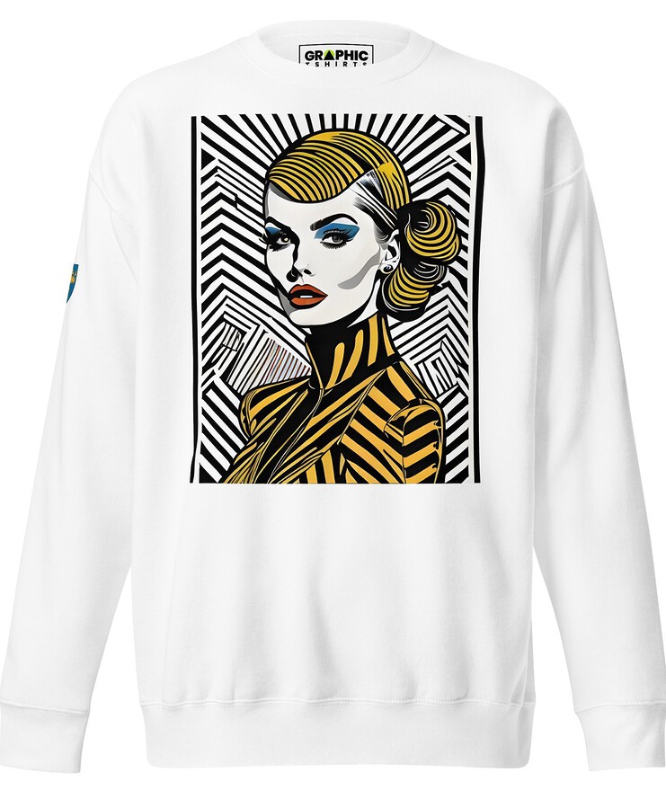 Unisex Premium Sweatshirt - Swedish Vintage Fashion Series v.90 | Sweatshirt | Buy Online | GRAPHIC T-SHIRTS