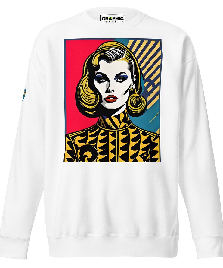 Unisex Premium Sweatshirt - Swedish Vintage Fashion Series v.88 | Sweatshirt | Buy Online | GRAPHIC T-SHIRTS