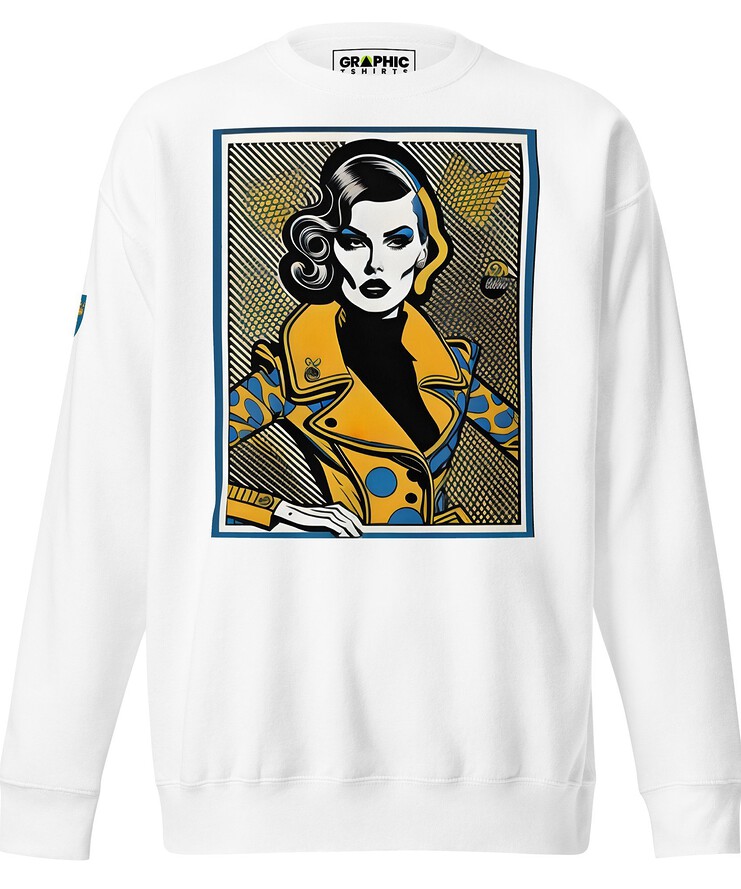 Unisex Premium Sweatshirt - Swedish Vintage Fashion Series v.85 | Sweatshirt | Buy Online | GRAPHIC T-SHIRTS