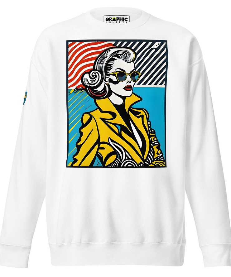 Unisex Premium Sweatshirt - Swedish Vintage Fashion Series v.77 | Sweatshirt | Buy Online | GRAPHIC T-SHIRTS