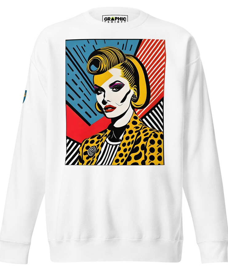Unisex Premium Sweatshirt - Swedish Vintage Fashion Series v.75 | Sweatshirt | Buy Online | GRAPHIC T-SHIRTS