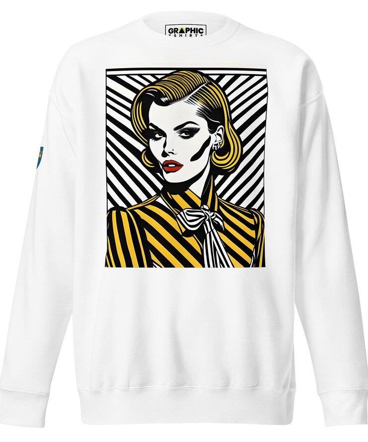 Unisex Premium Sweatshirt - Swedish Vintage Fashion Series v.73 | Sweatshirt | Buy Online | GRAPHIC T-SHIRTS