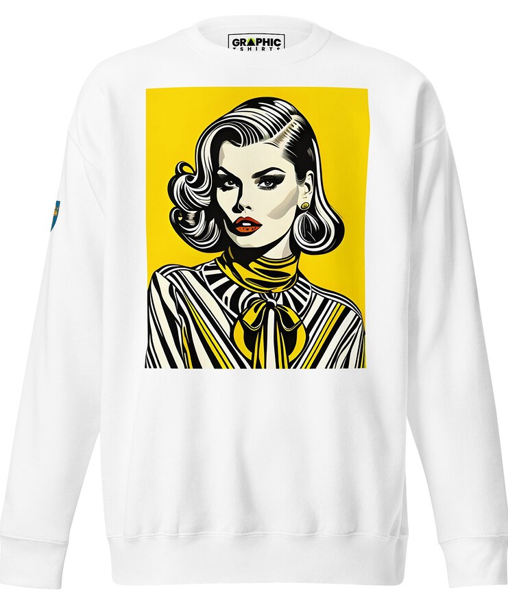 Unisex Premium Sweatshirt - Swedish Vintage Fashion Series v.64 | Sweatshirt | Buy Online | GRAPHIC T-SHIRTS