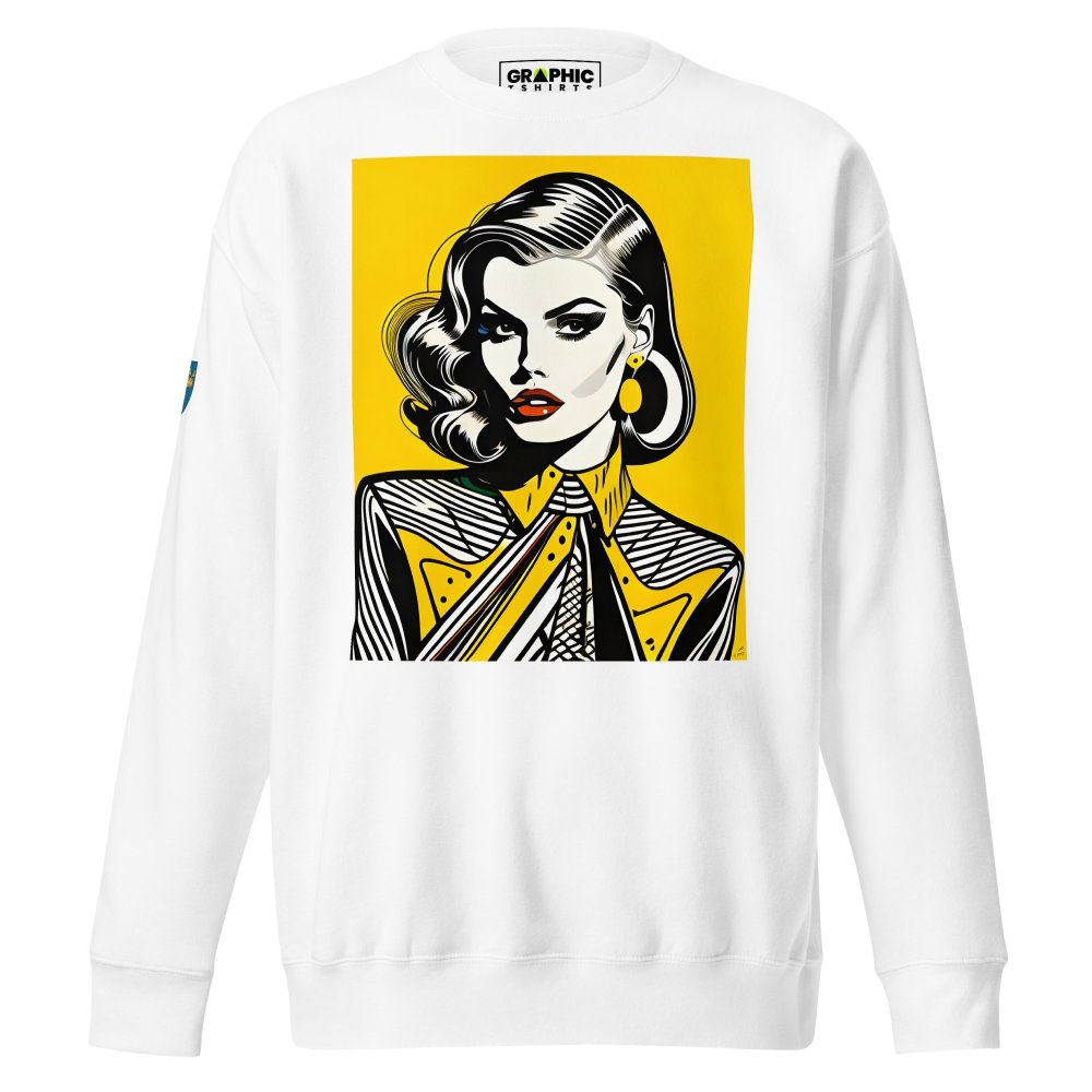 Unisex Premium Sweatshirt - Swedish Vintage Fashion Series v.63 — GRAPHIC T-SHIRTS
