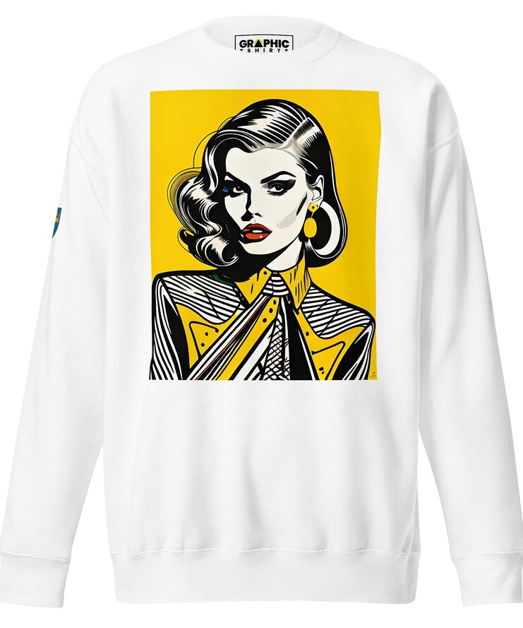 Unisex Premium Sweatshirt - Swedish Vintage Fashion Series v.63 | Sweatshirt | Buy Online | GRAPHIC T-SHIRTS