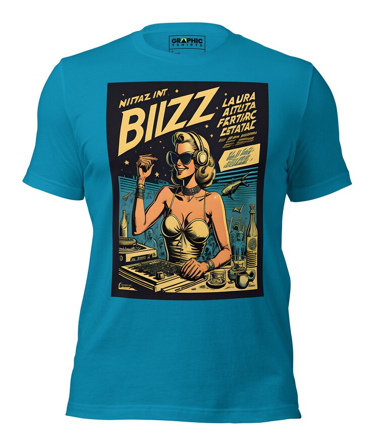 Unisex Crew Neck T-Shirt - Ibiza Night Club Heroes Comic Series v.15 | T-Shirt | Buy Online | GRAPHIC T-SHIRTS