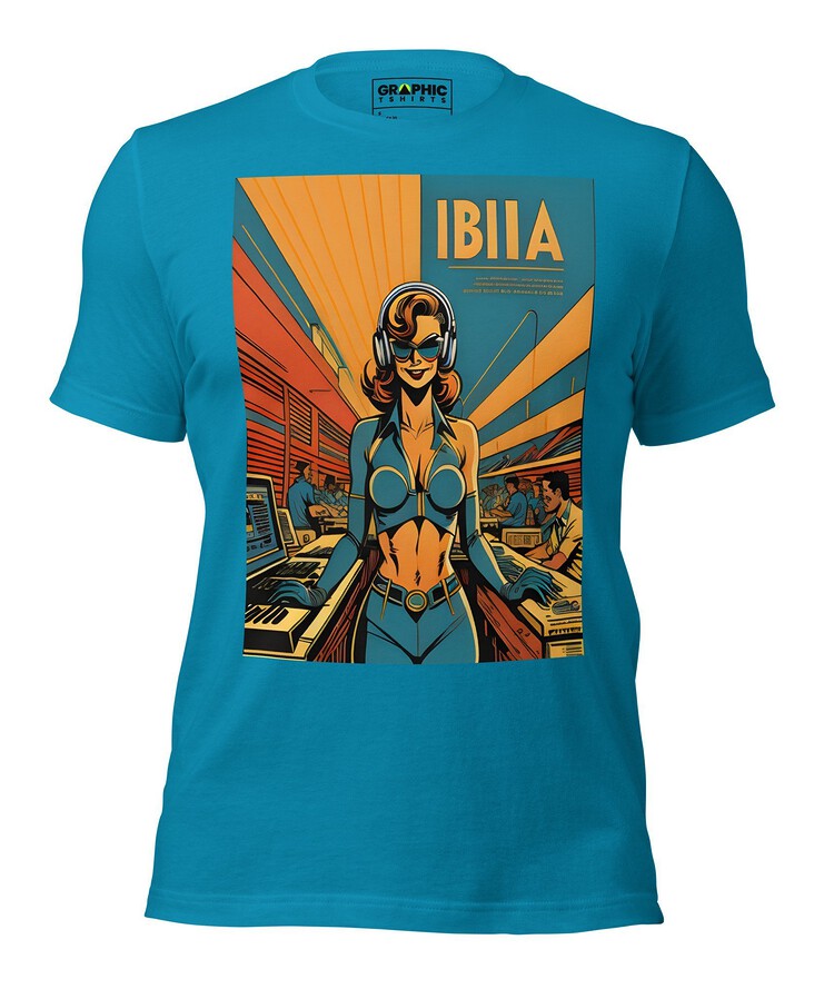 Unisex Crew Neck T-Shirt - Ibiza Night Club Heroes Comic Series v.14 | T-Shirt | Buy Online | GRAPHIC T-SHIRTS