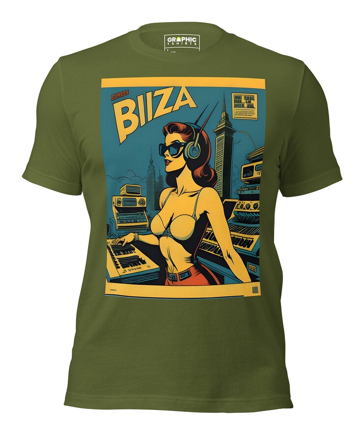Unisex Crew Neck T-Shirt - Ibiza Night Club Heroes Comic Series v.2 | T-Shirt | Buy Online | GRAPHIC T-SHIRTS