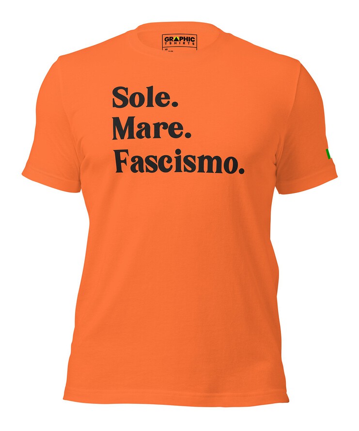 Unisex Crew Neck T-Shirt - Sole. Mare. Fascismo. | T-Shirt | Buy Online | GRAPHIC T-SHIRTS