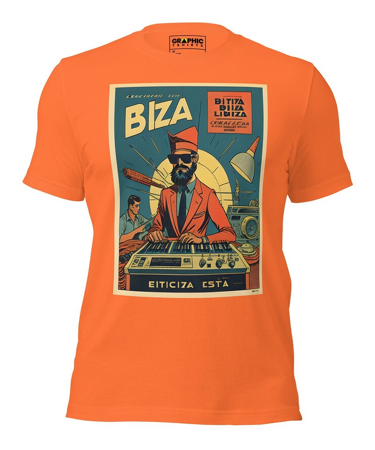 Unisex Crew Neck T-Shirt - Ibiza Night Club Heroes Comic Series v.47 | T-Shirt | Buy Online | GRAPHIC T-SHIRTS
