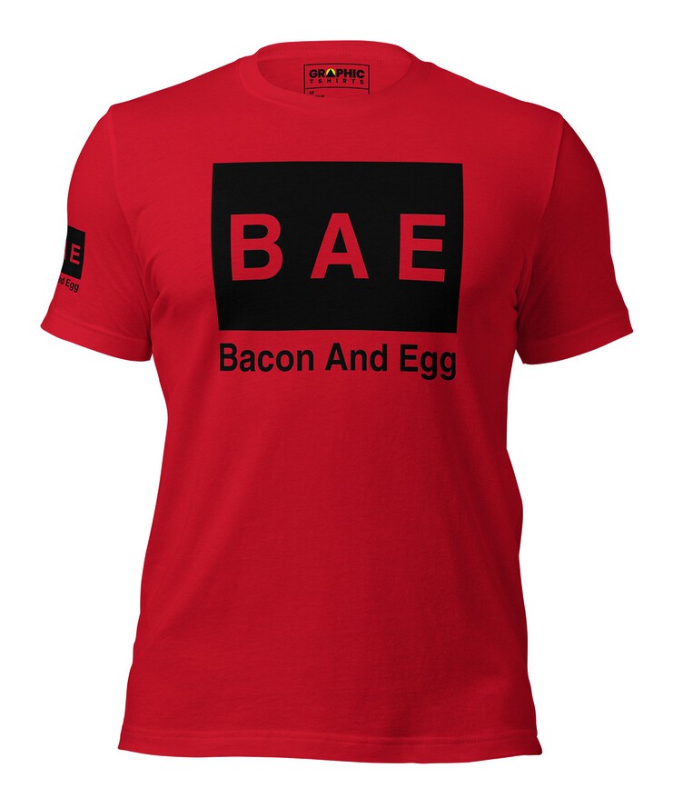 Unisex Crew Neck T-Shirt - BAE Bacon And Egg | T-Shirt | Buy Online | GRAPHIC T-SHIRTS