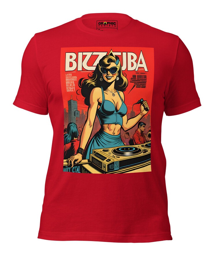 Unisex Crew Neck T-Shirt - Ibiza Night Club Heroes Comic Series v.21 | T-Shirt | Buy Online | GRAPHIC T-SHIRTS