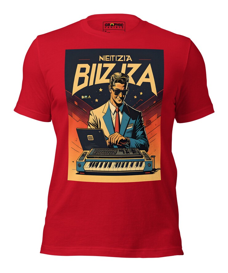 Unisex Crew Neck T-Shirt - Ibiza Night Club Heroes Comic Series v.17 | T-Shirt | Buy Online | GRAPHIC T-SHIRTS