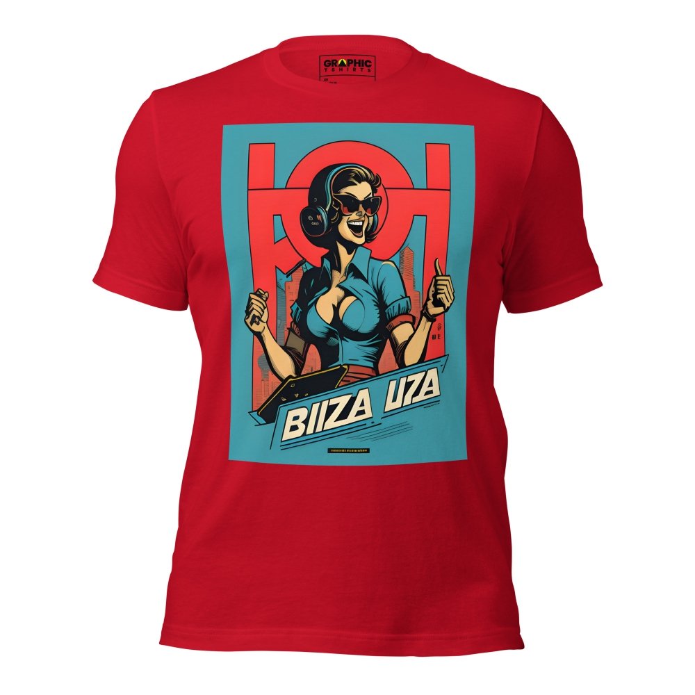 Unisex Crew Neck T-Shirt - Ibiza Night Club Heroes Comic Series v.8 — GRAPHIC T-SHIRTS